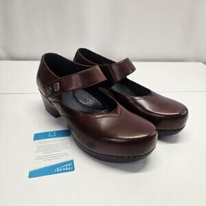 Dansko Tandy Women Cordovan Burnished Full Grain Mary Jane Shoe SZ 10 EUR 41